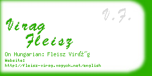 virag fleisz business card